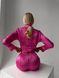 Сатинова Жіноча Піжама Комплект Сорочка з Коротким Рукавом Рожевий Колір (001099) 001099 фото 2