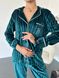Тепла Бавовняна Жіноча Піжама Комплект Сорочка з довгим рукавом м'ятного кольору (001142) 001142 фото 6