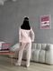 Сатиновая Женская Пижама Цвета Пудры (Рубашка с длинным рукавом+Штаны) 001168 001168 фото 6