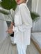 Теплая Женская Пижама Комплект Белого Цвета (Рубашка с длинным рукавом+Штаны) 001147 001147 фото 7