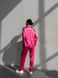 Сатиновая Женская Пижама Розового цвета (Рубашка с длинным рукавом+Штаны) 001176 001176 фото 6