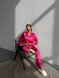 Сатиновая Женская Пижама Розового цвета (Рубашка с длинным рукавом+Штаны) 001176 001176 фото 1