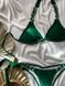 Раздельный купальник бикини зеленый со стразами (слипы и браллет) 02344 02344 фото 2