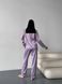 Сатиновая Женская Пижама Мультиколор (Рубашка с длинным рукавом+штаны) 001019 001019 фото 4