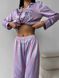 Сатиновая Женская Пижама Мультиколор (Рубашка с длинным рукавом+штаны) 001019 001019 фото 3